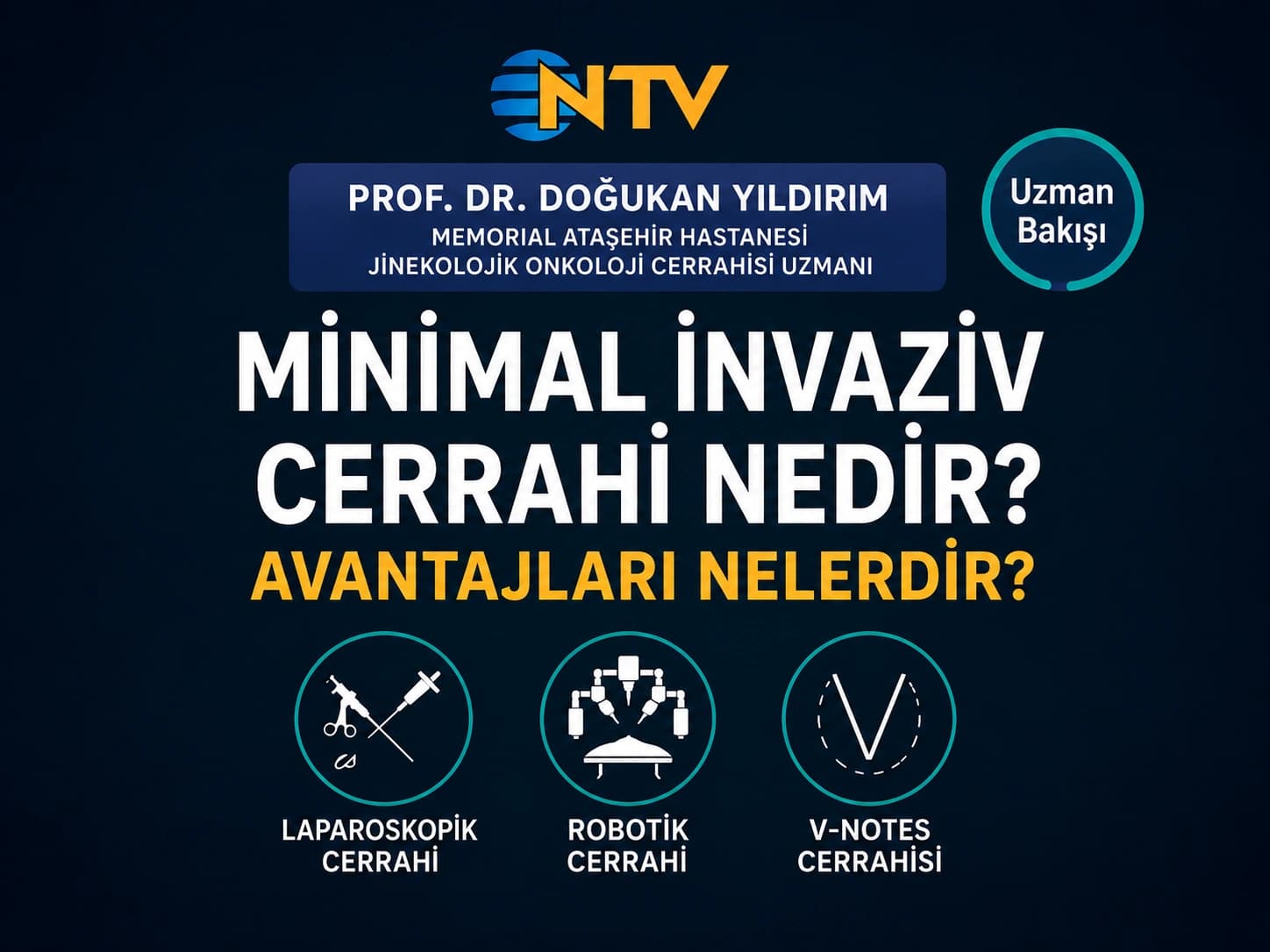 NTV Uzman Bakışı’nda Minimal İnvaziv Jinekolojik Cerrahi | Prof. Dr. Doğukan Yıldırım